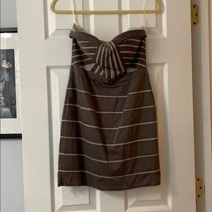 Boutique brown and tan mini dress. Medium